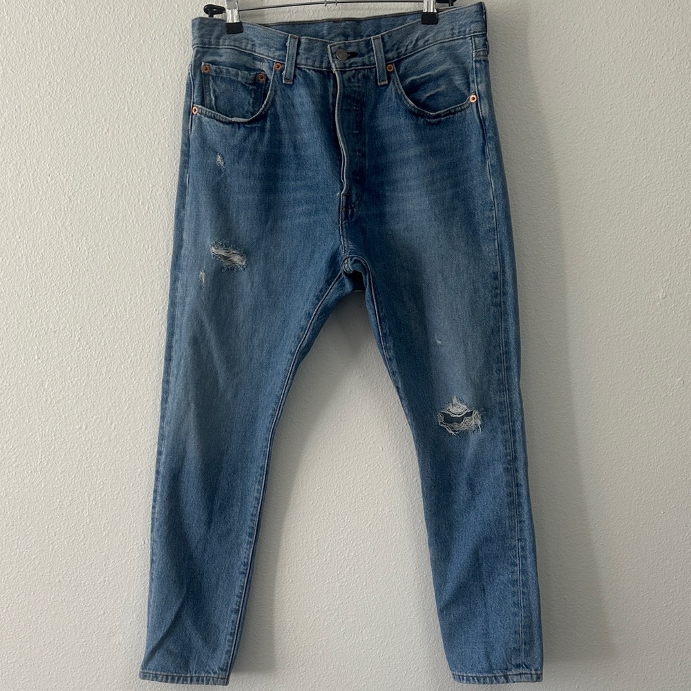 Levi's Women's Distressed Blue Skinny Jeans